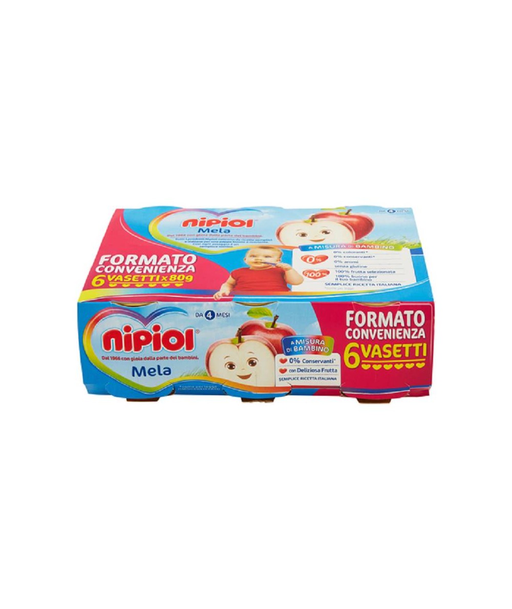 Omogeneizzato Mela Nipiol 6x80g - Farmacia Loreto